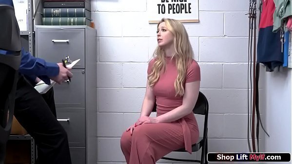 Busty milf thief facefucked officer