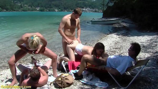 brutal public family therapy beach orgy