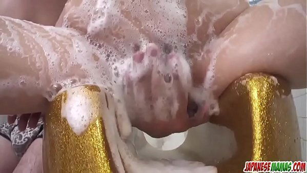 Miina Kanno gets busy with dick soapy bath More Japanesemamas