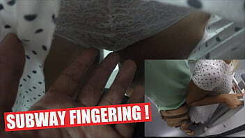 Unknown Lift Step Mom'_s Dress Stuck train wagon &amp_ Touching Fingering Pussy over panties!