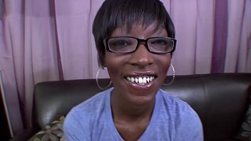 Ebony Sister gets blackmailed into giving boss blowjob