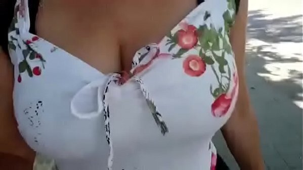 Rosafuxxxia playing tennis naked living room, then walk show boobs public
