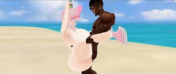 IMVU Fucking Famous Busty Bunny girl beach
