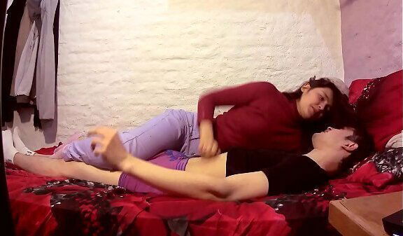 Hidden camera with cousin little inside pussy