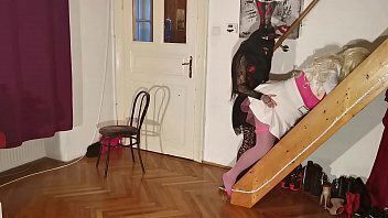 Goth teen abuse &amp_ straponfuck huge real barbi fuck doll