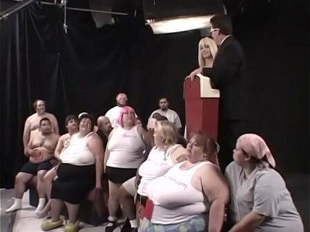 dozens lard-asses suck, lick fuck each other during Worlds First Bang, organized ingenious beauty Kleevage