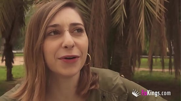 Testing slutty Lana fucked public while blindfolded