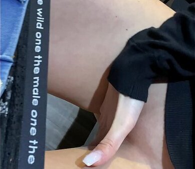 Secretly pussy fingered orgasm shopping center dressing room