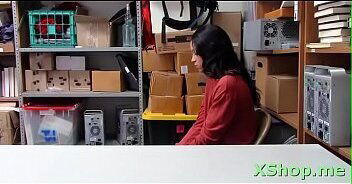 Mischievous teen ebony darling Amethyst Banks screwed well