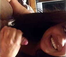 Mixed cougar sucking first meeting