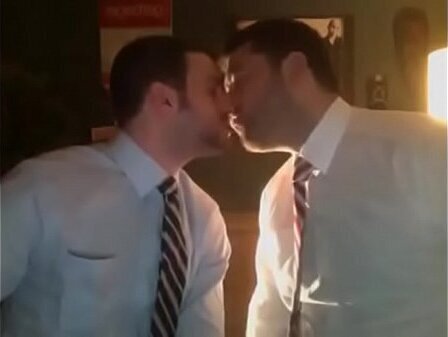 Sexy Guys Kissing Each Other While Smoking GAYLAVIDA.COM