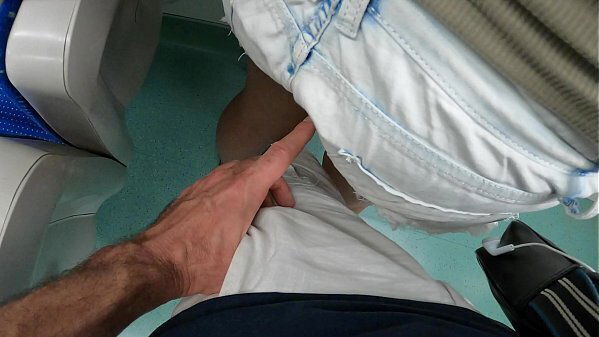 This Real Groping Video Part1 Stranger Fingered Pussy Public Train