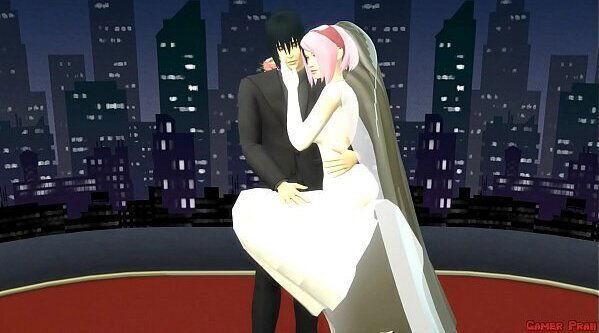 Boda Sakura Parte Anime Hentai Netorare Reci&eacute_n Casados toman Fotos Tapado Esposa Abusada Marido tonto