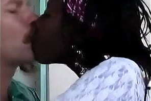 Black African legal age teenager drilled by a white guy - Black Fucking Tube