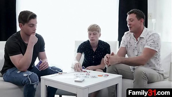 Family heated poker match: Whoever loses give their hole other two!