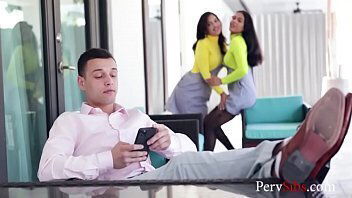 Sisters Use Brother'_s Influence In-exchange Of Cunt-Alina Belle And Maya Farell