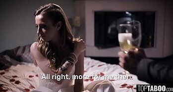 Beautiful BRIDE manipulated to ROUGH fucking sex at HONEYMOON [SUB EN]