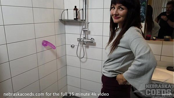 estonian girl daria brutal dildo casting