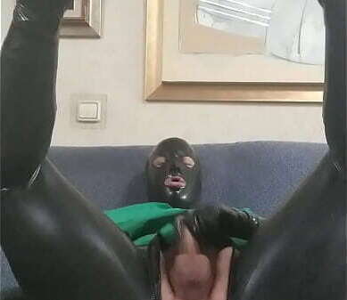 Rubber teen nurse wank