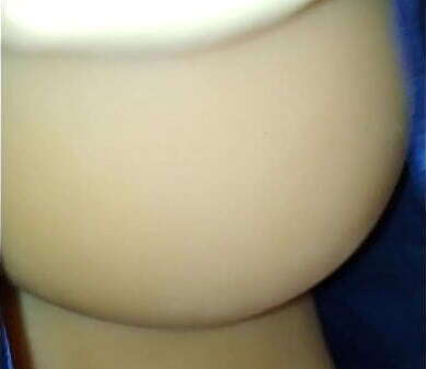 Blue satin adult blonde doll