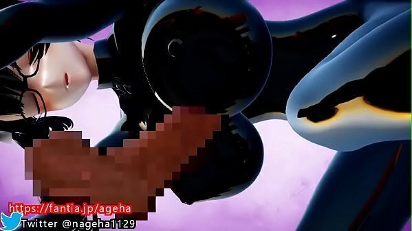 バックで突かれながらパイズリ