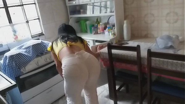 Cheguei cheia fome cozinha, depois uber sexo entrei lingui&ccedil_a.