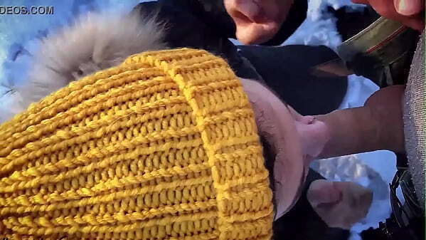 Brunette Public Blowjob Dick Stranger Mouth Hidden Camera