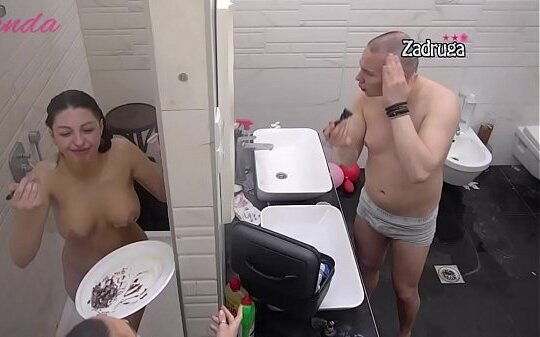Zadruga Serbia Maja Marinkovic showering Full Nude