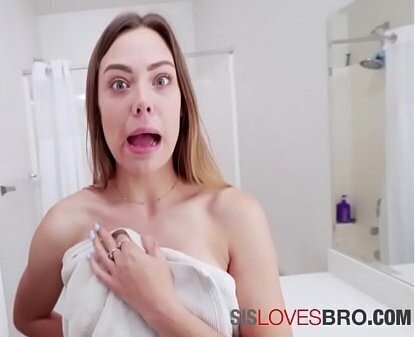 Sister Bends Sister'_s After Shower- Avery Cristy