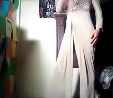 SEXY WHORE HEELS BEIGE PALAZZO