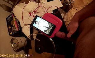 Rubbing leftover meal over dick