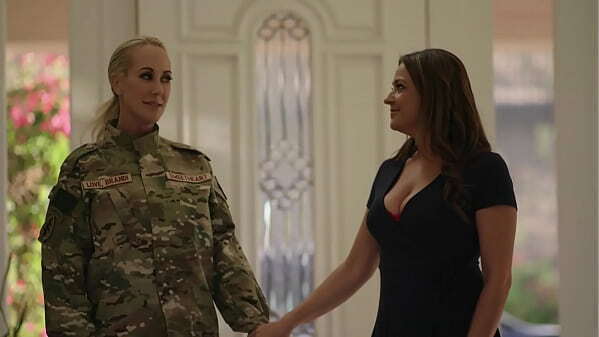 Lesbian Soldier MILF Gets Home Elexis Monroe Brandi Love