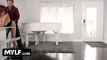 Bustylicious MILF Andi James seduces stepson fucked bathroom.She gets wild pounded hard while huge tits.