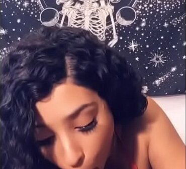 Gorgeous lightskin German teen sucking dick