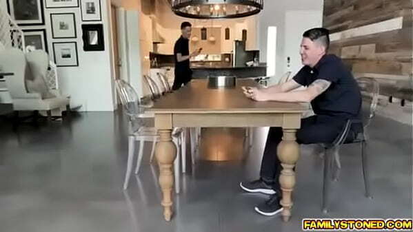 Stepbrothers fucks Ledas face pussy simultaneously loves they