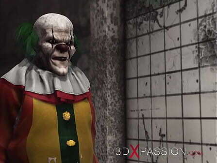 3dxpassion.com. Evil clown fucks sweet schoolgirl abandoned hospital