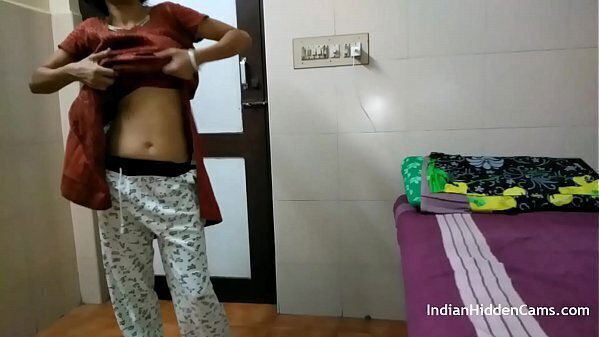 Indian Bhabhi Brown Shalwar Suit Changing Hotel Room Masturbating Homemade