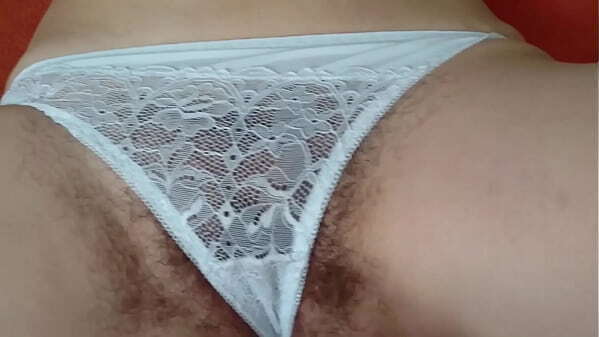 Czech hairy pussy masturbates mohair sweater