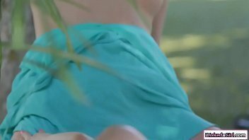 Horny voyeuring lesbian couple