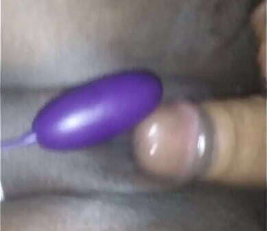 Stroking pussy tasting cream