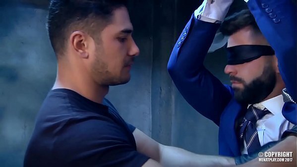 Russian stud Dato Foland fuck Hector Silva tied blindfolded
