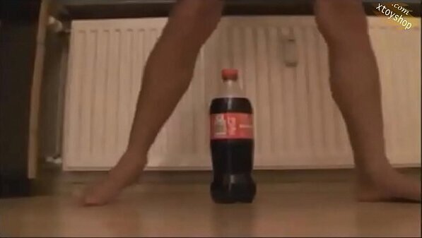Horny Teen Rides Cola Bottle