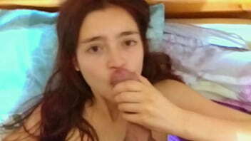 My loving cousin goes to my room to suck my cock