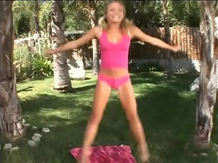 Charming blonde Kelly Ripps turned ankle during morning exercises fellow playing basketball decided help