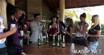 Horny hotties love cock