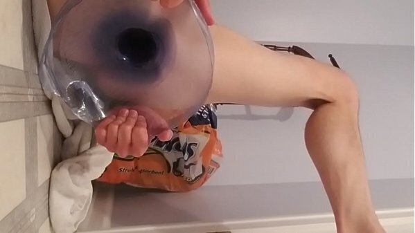 Practicing showing asshole steam room