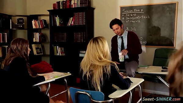 Cute schoolgirl enjoys getting spoon fucked