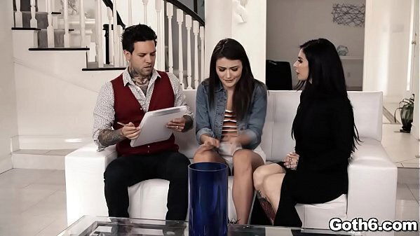 ready epic threesome fuck fest with Adria Joanna Angel they shared with huge pounded couch.