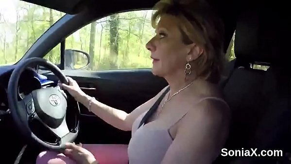 Unfaithful british milf lady sonia flaunts massive breasts