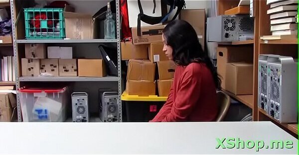 Voluptuous barely legal Amethyst Banks gets banged from behind